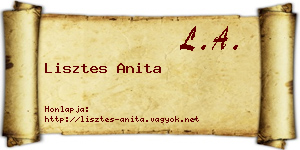 Lisztes Anita névjegykártya